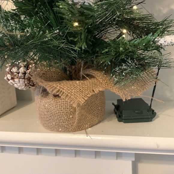 Christmas tree home decor mantel table holidays string lite battery operated - Picture 3 of 10